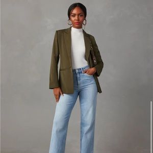 NWT Vici Pocketed Green Blazer